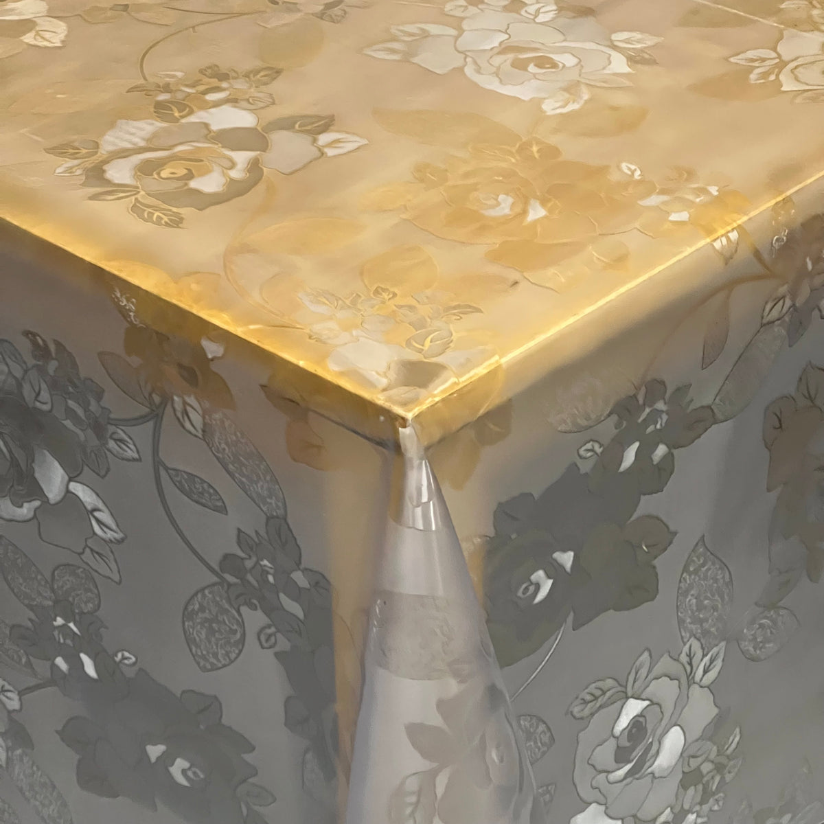 Tischdecke Tischfolie transparent glasklar TFBTA0274 Rosen 0,15 mm 150 –