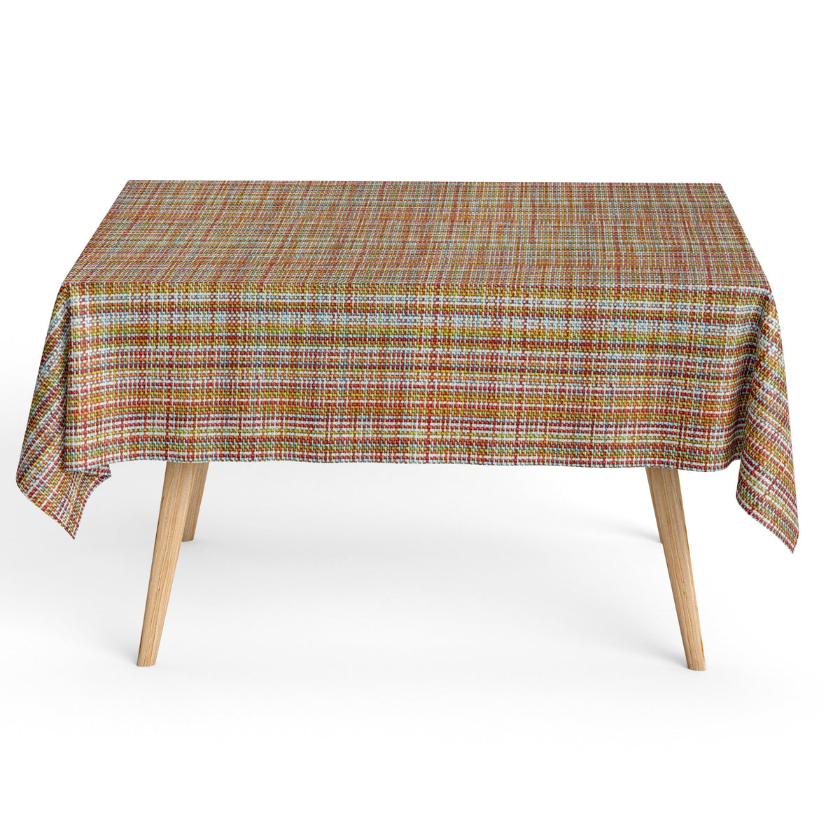 Jacquard Tischdecke aus beschichteter Baumwolle mit Fleckenschutz WARH –