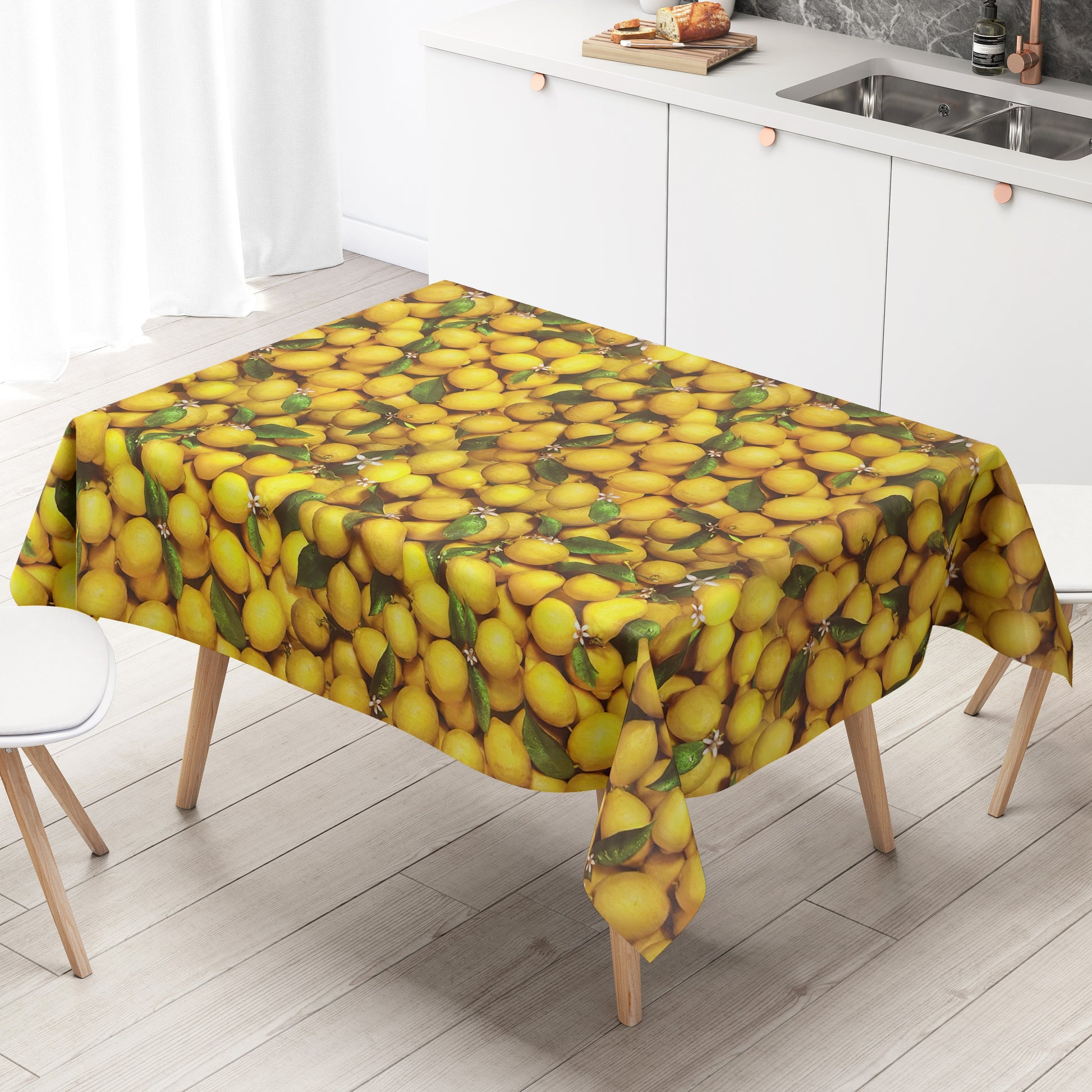 Wachstuch Tischdecke Zitronen