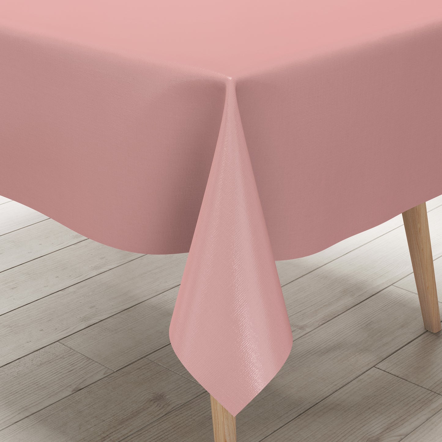 Wachstuch Tischdecke rosa einfarbig unifarben uni210 eckig rund oval