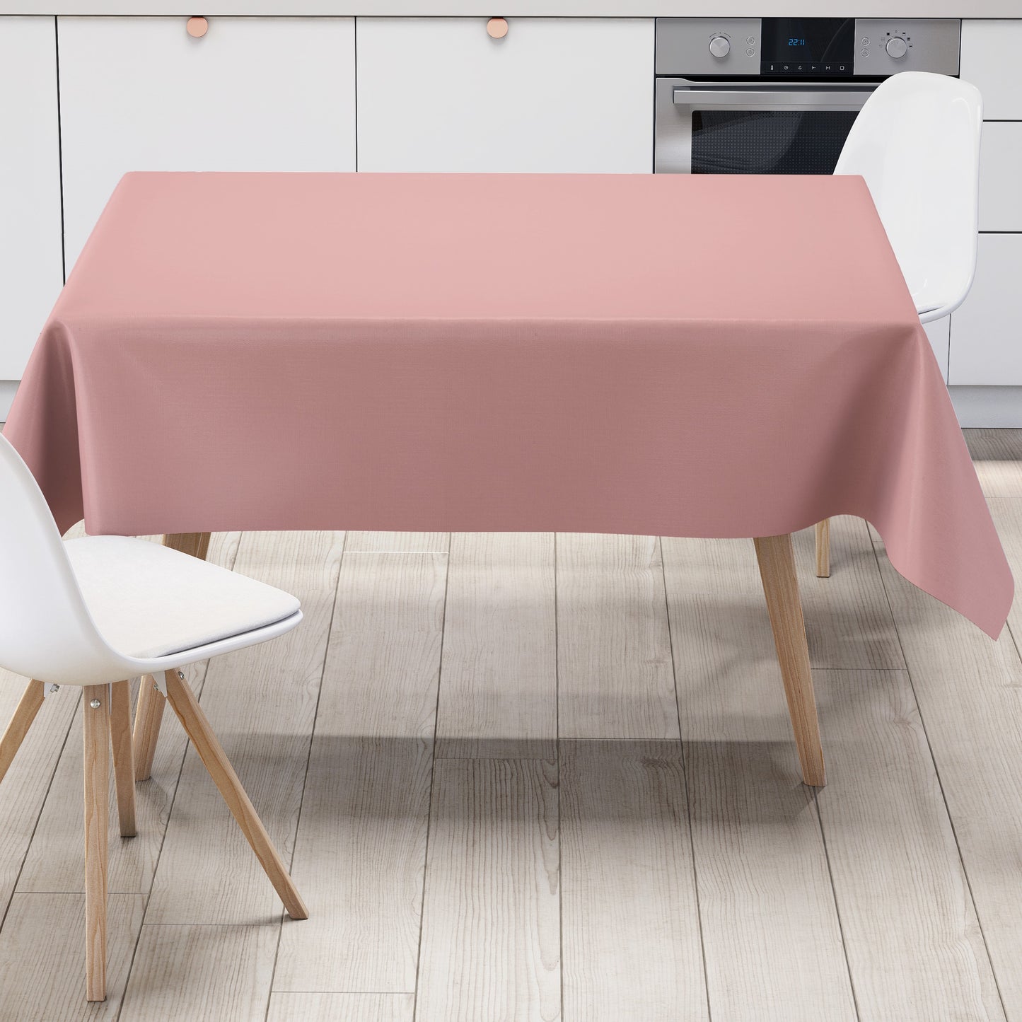 Wachstuch Tischdecke rosa einfarbig unifarben uni210 eckig rund oval
