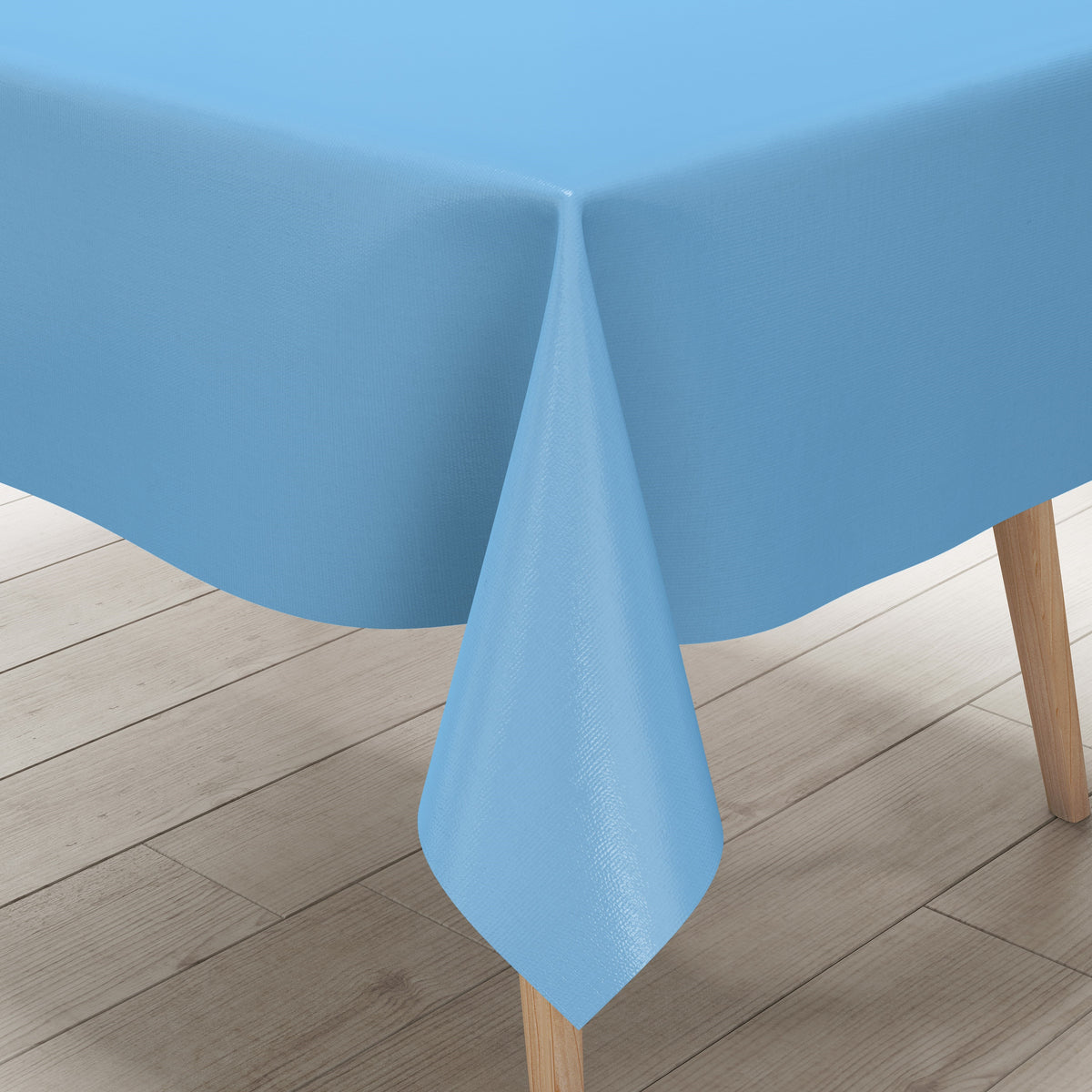 Wachstuch Tischdecke hellblau uni 291 einfarbig unifarben eckig rund o –