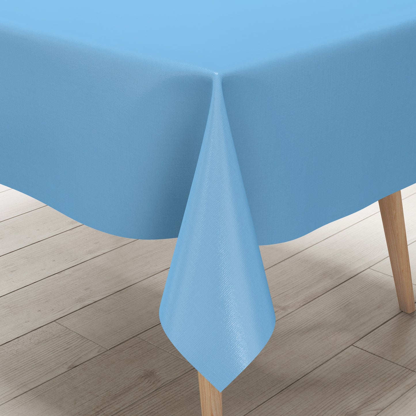 Wachstuch Tischdecke uni einfarbig hellblau