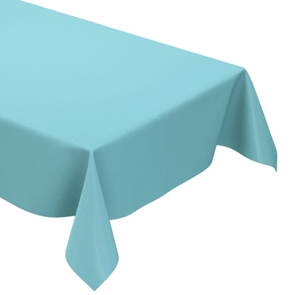 KEVKUS Wachstuch Tischdecke unifarben 291 hellblau einfarbig wählbar in eckig, rund und oval -