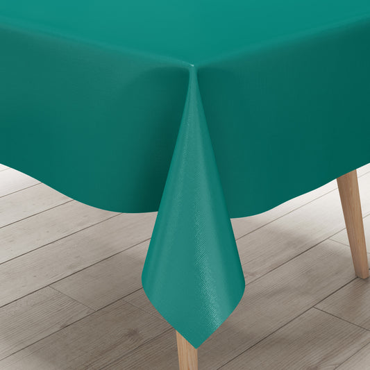 Wachstuch Tischdecke einfarbig uni türkisgrün