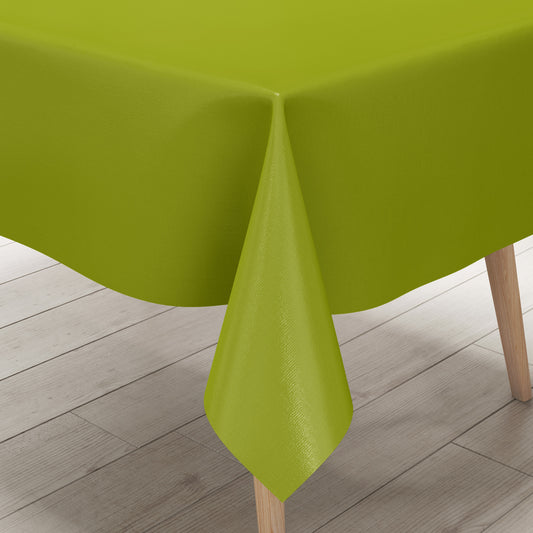 Wachstuch Tischdecke uni einfarbig olivfarben