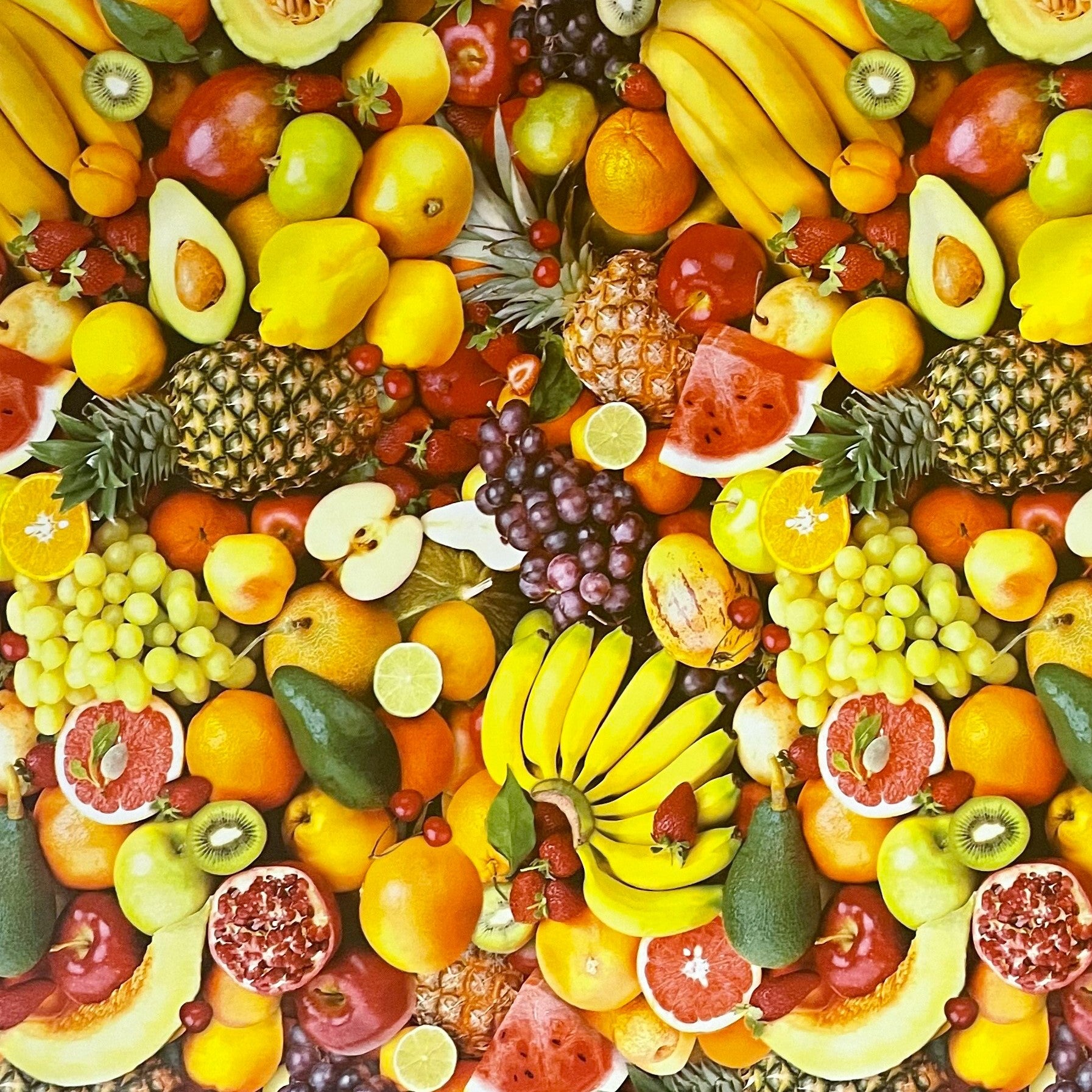Wachstuch Tischdecke eckig o Küche 01245-00 Sommer – rund Früchte Garten