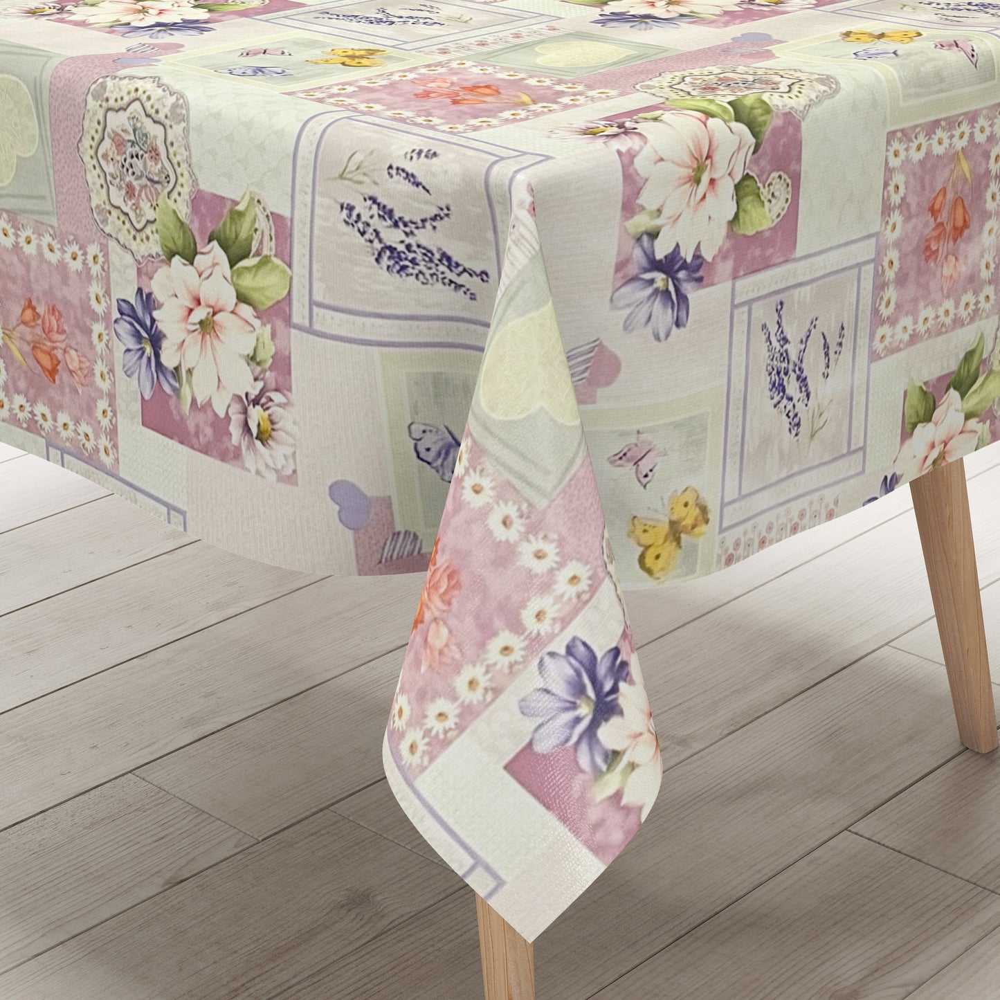 Wachstuch Tischdecken Lavendel Blumen