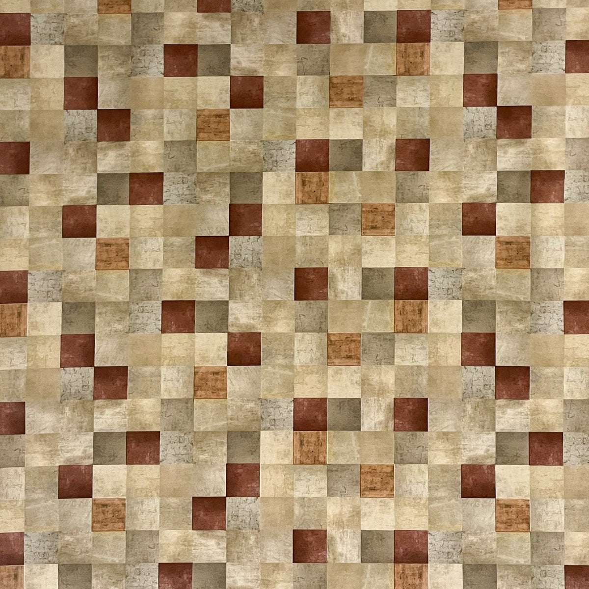Wachstuch Tischdecke 06214-02 Karo kariert Quadrate beige braun Meterw –