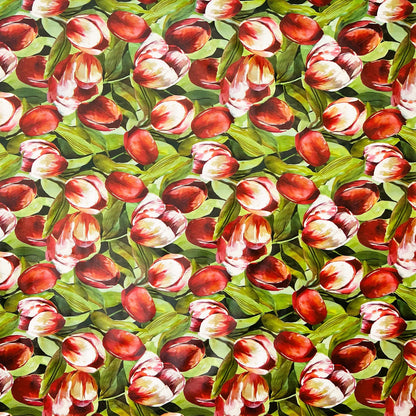 Wachstuch Tischdecke geprägt B4043-01 Tulpen Frühjahr Blüten eckig rund oval
