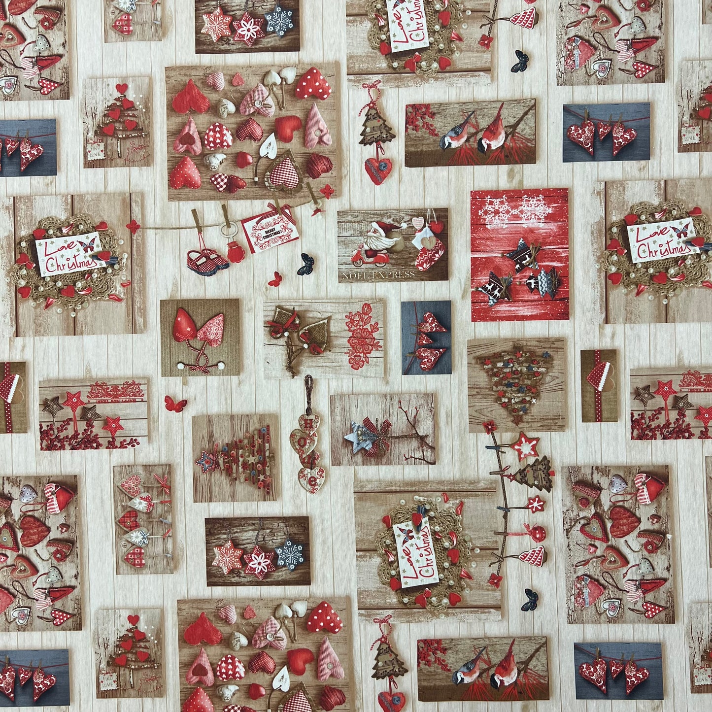 textile Tischdecke Jacquard beschichtete Baumwolle Weihnachten BELEN 60496 eckig rund oval