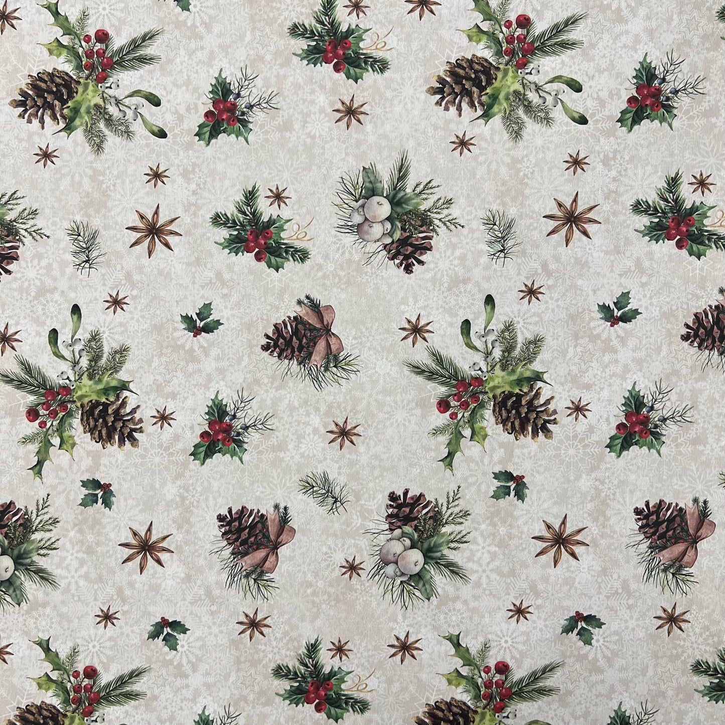 textile Tischdecke Jacquard beschichtete Baumwolle Weihnachten XMAS01 60465 eckig rund oval