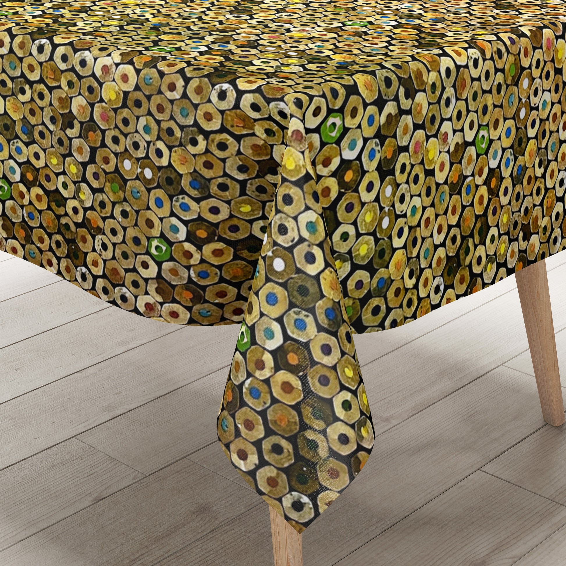 Wachstuch Tischdecke Meterware K-ML3205 Buntstifte Kindermotiv