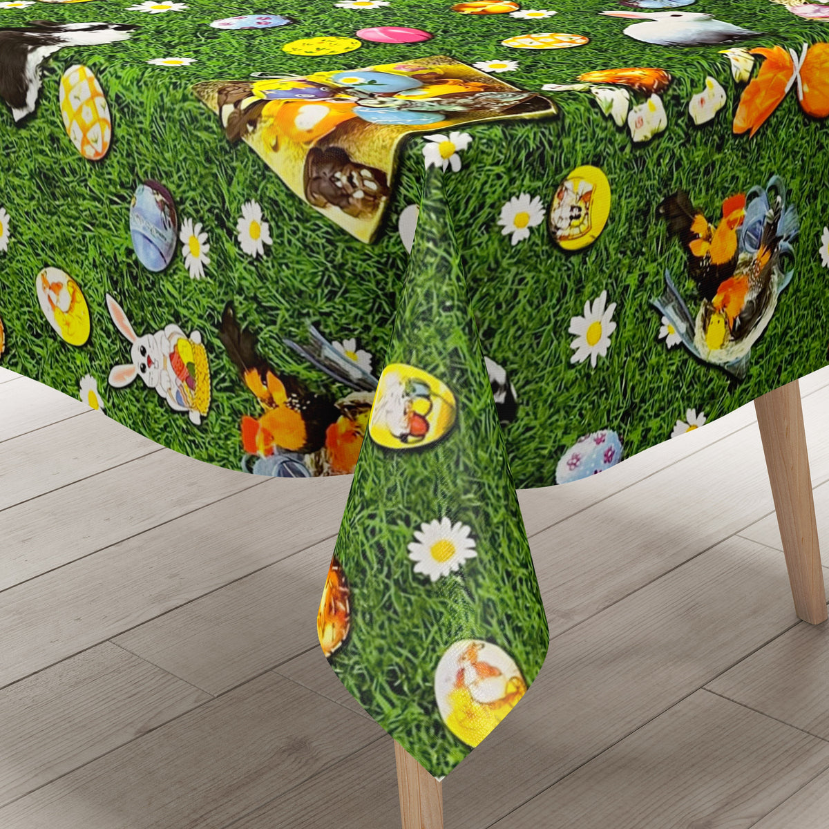 Wachstuch Tischdecke Meterware K764-1 Ostern Osterei Wiese eckig rund –