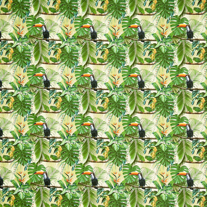 abwaschbare Wachstuch Tischdecke eckig rund oval kauf Dschungel Tukan Monstera Papagei palmen