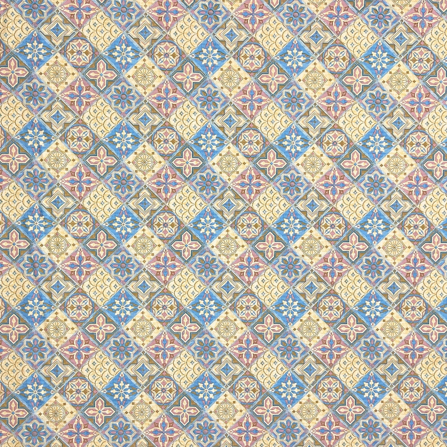 Wachstuch Tischdecke KE43230 Mosaik Fliesen Portugal eckig rund oval