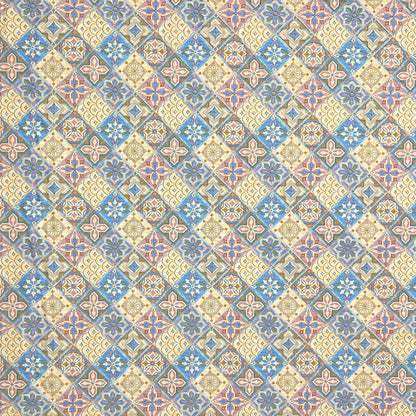 Wachstuch Tischdecke KE43230 Mosaik Fliesen Portugal eckig rund oval