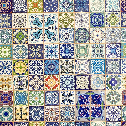 Wachstuch Tischdecke Mosaik Portugal Fliesen