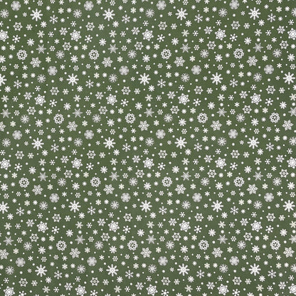 Wachstuch Tischdecke geprägt Weihnachten P1096-04 Schneeflocken auf grün eckig rund oval