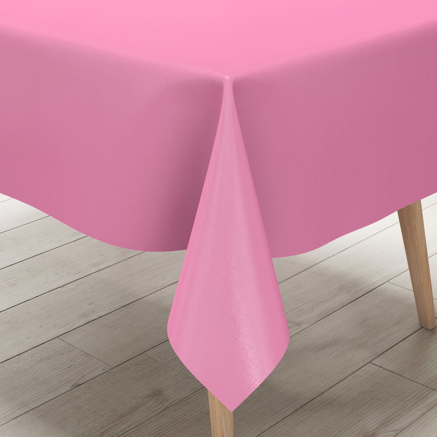KEVKUS Wachstuch Tischdecke uni 210 einfarbig rosa eckig rund oval