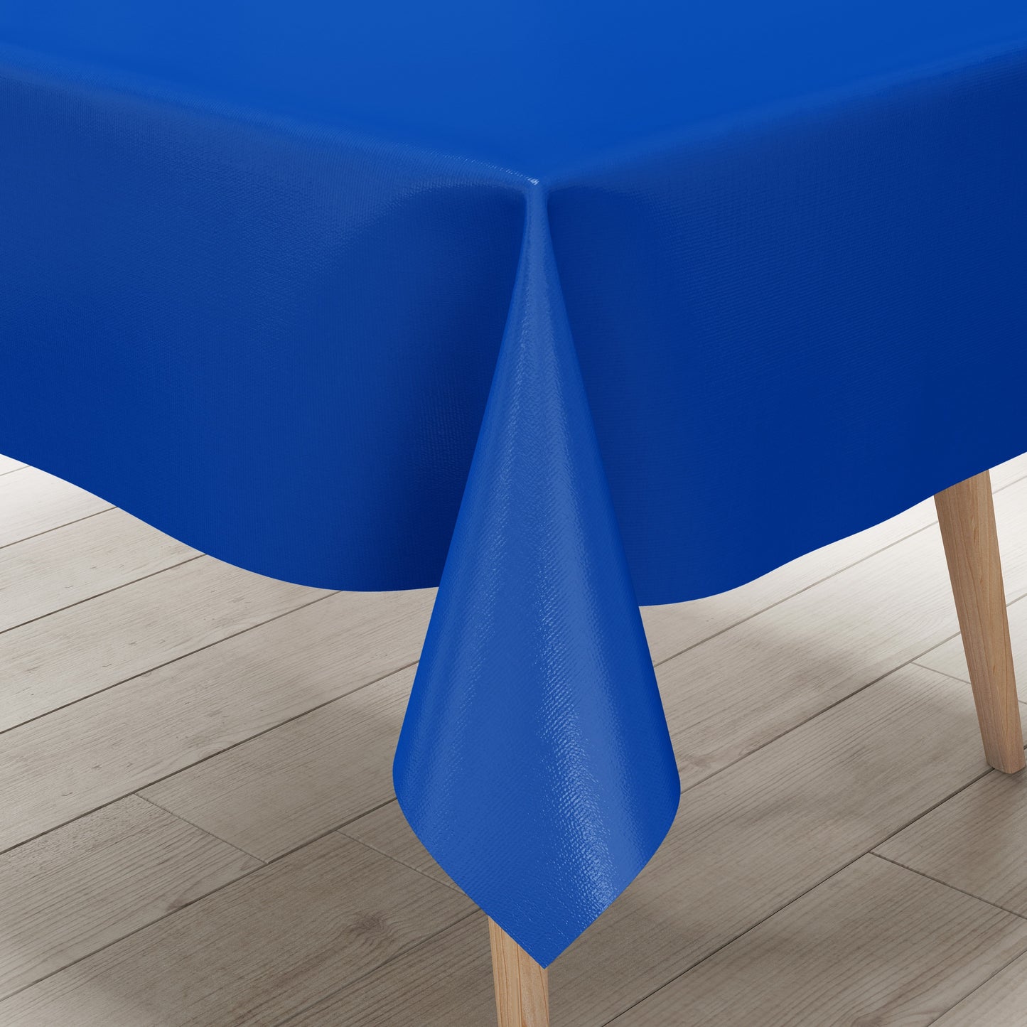 Wachstuch Tischdecke uni295 einfarbig royalblau blau eckig rund oval