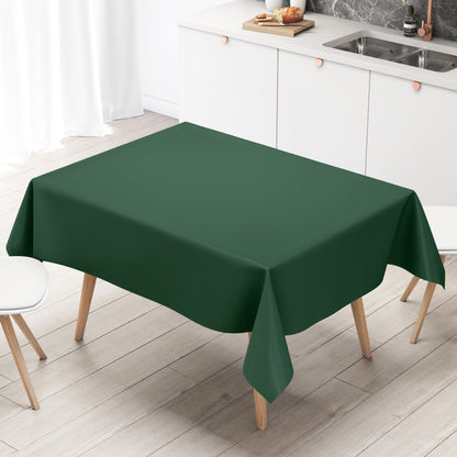 Wachstuch Tischdecke uni 350 einfarbig tannengrün dunkelgrün eckig rund oval